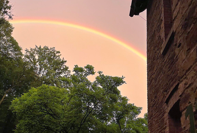 Der Regenbogen als Zeichen der Hoffnung.