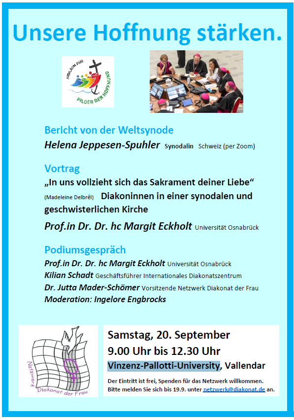 Plakat zum öffentlichen Teil des Studientages!