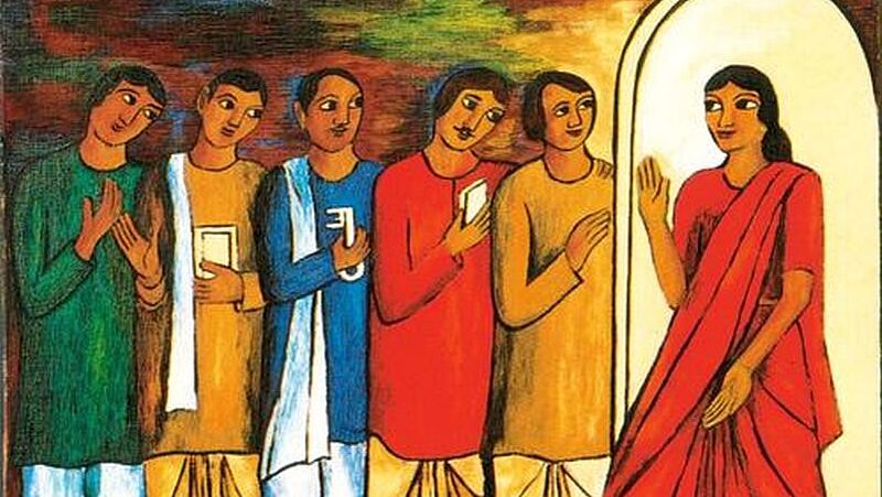 Maria Magdalena mit den Aposteln