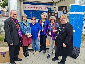 Bischof Georg Bätzing, Vorsitzender DBK, zu Besuch am Stand Bischof Georg Bätzing, Vorsitzender DBK, zu Besuch am Stand
